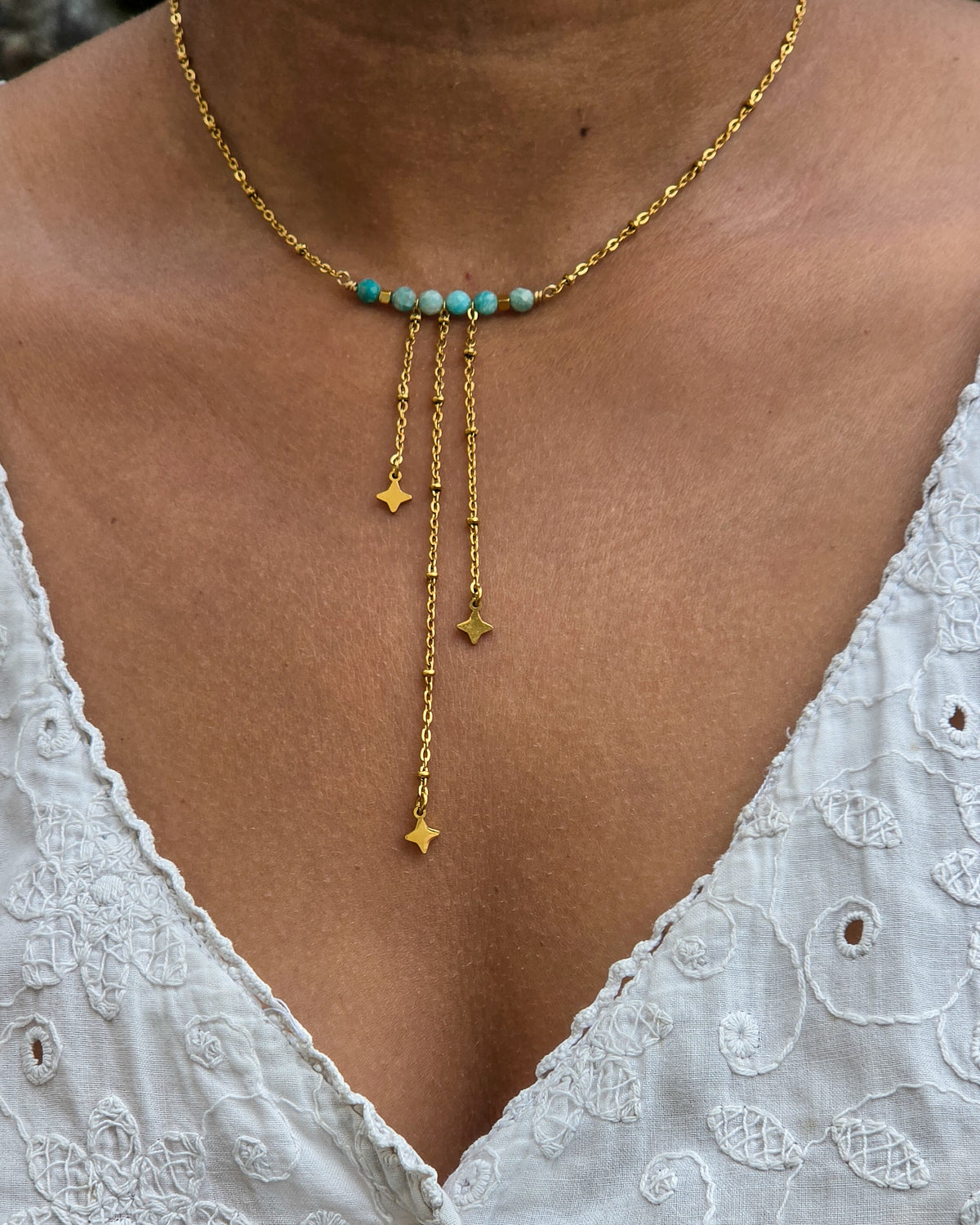 Le collier Zétwals en cascade