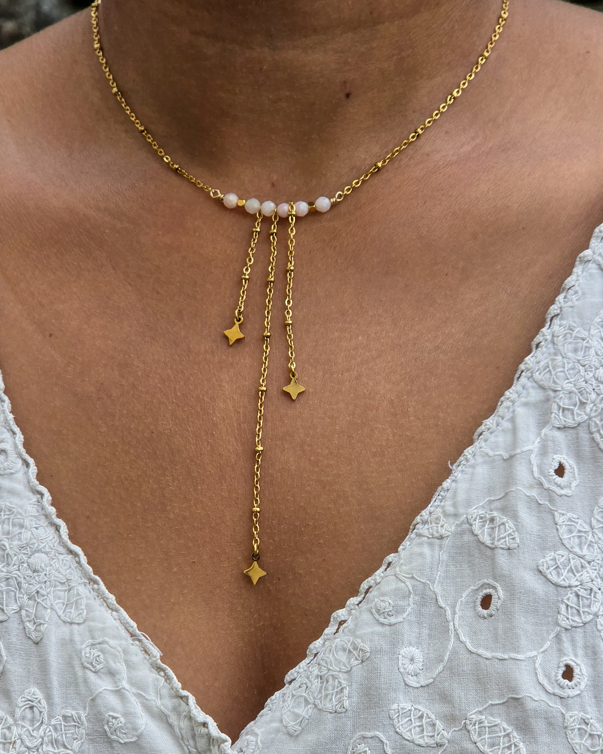 Le collier Zétwals en cascade